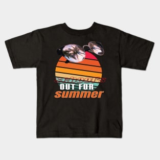 cute retro last day of school school's out for summer teacher Kids T-Shirt